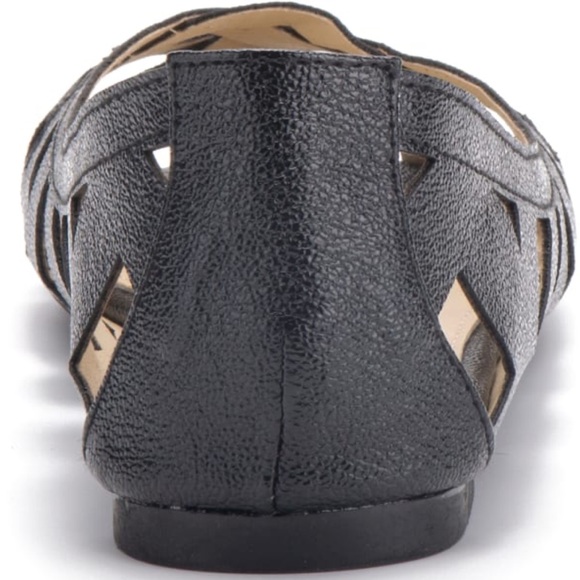 OLIVIA MILLER Women's Cut-Out Flats Rubber sole Sz:10 black - Picture 5 of 6